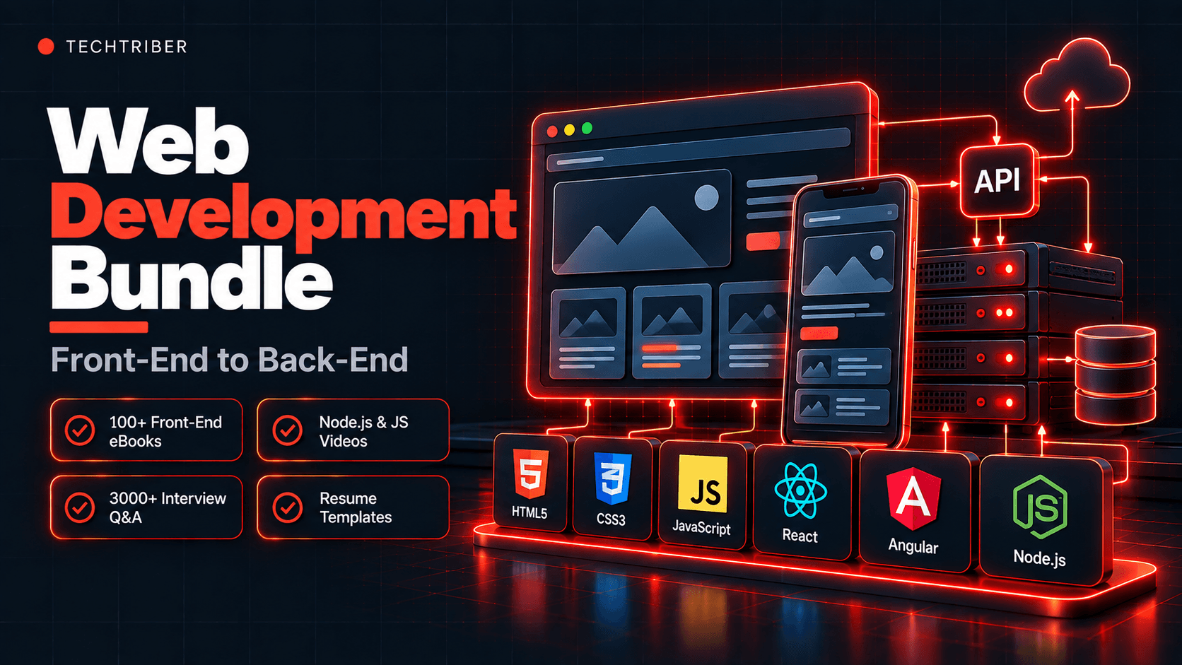 Complete Web Development Bundle: Master Front-End to Back-End Development