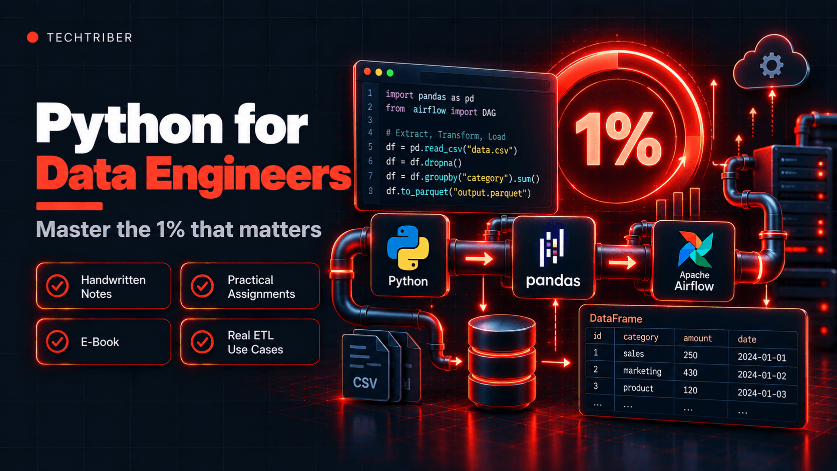 Master Only 1% Python for Data Engineers
