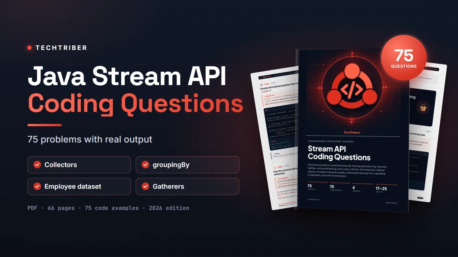 Java Stream API Coding: 75 Interview Questions with Output