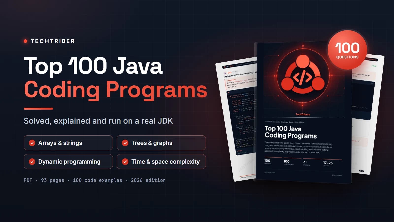 Top 100 Java Coding Interview Programs with Solutions