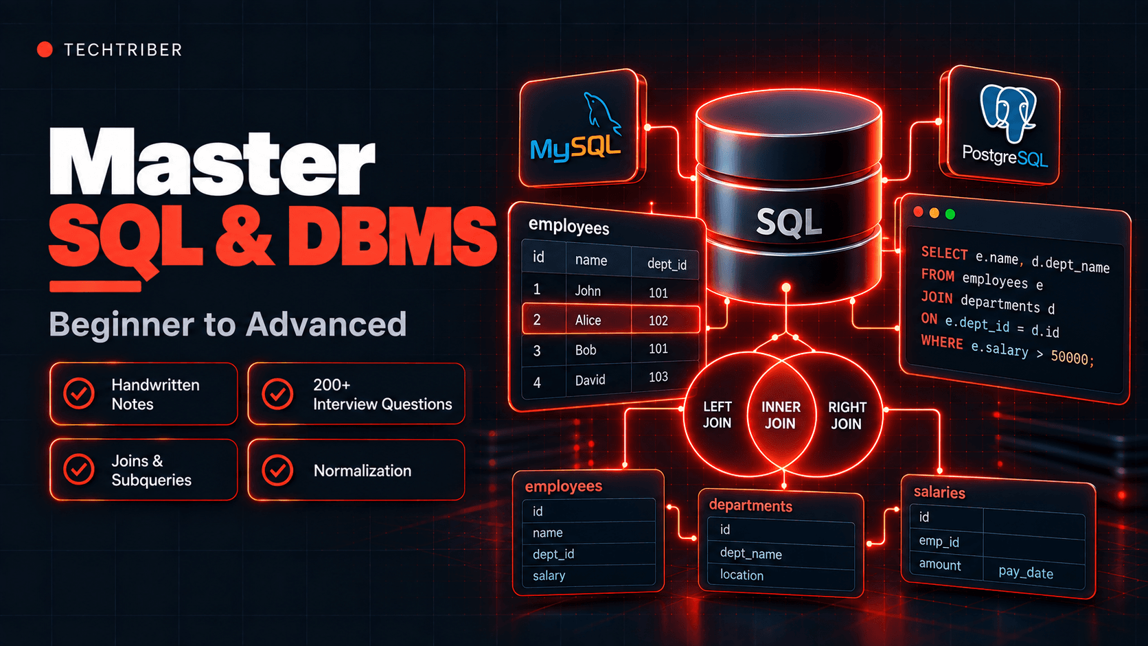 Master SQL From Scratch: SQL-DBMS Resources for Beginners To Advance