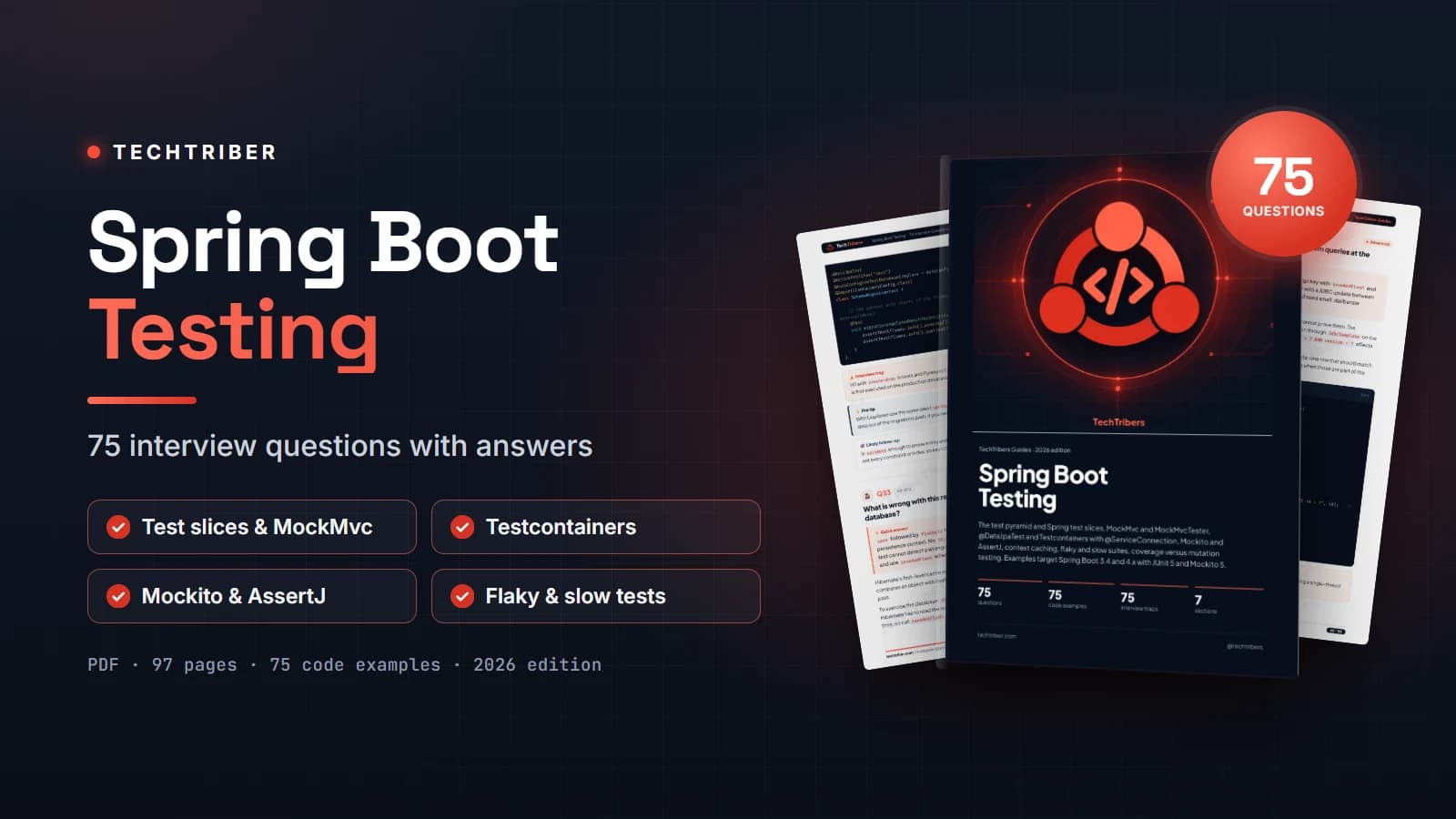 Spring Boot Testing Interview Questions: 75 Answers (JUnit 5, Mockito, Testcontainers)
