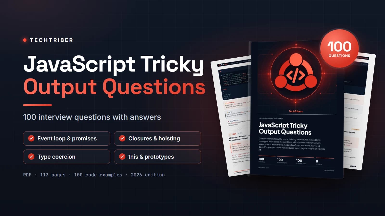 JavaScript Tricky Output: 100 Interview Questions with Answers