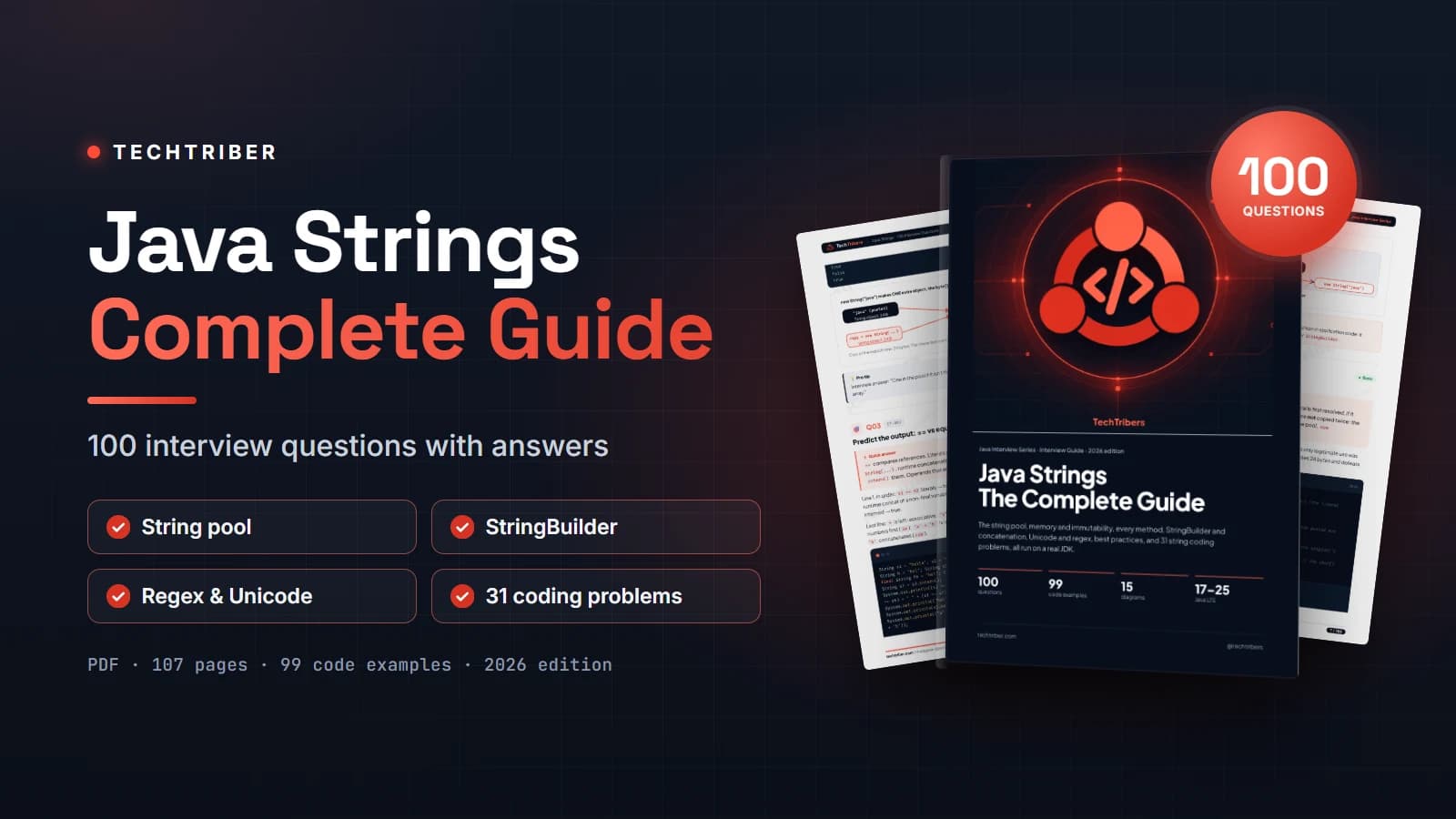 Java Strings: 100 Interview Questions with Answers